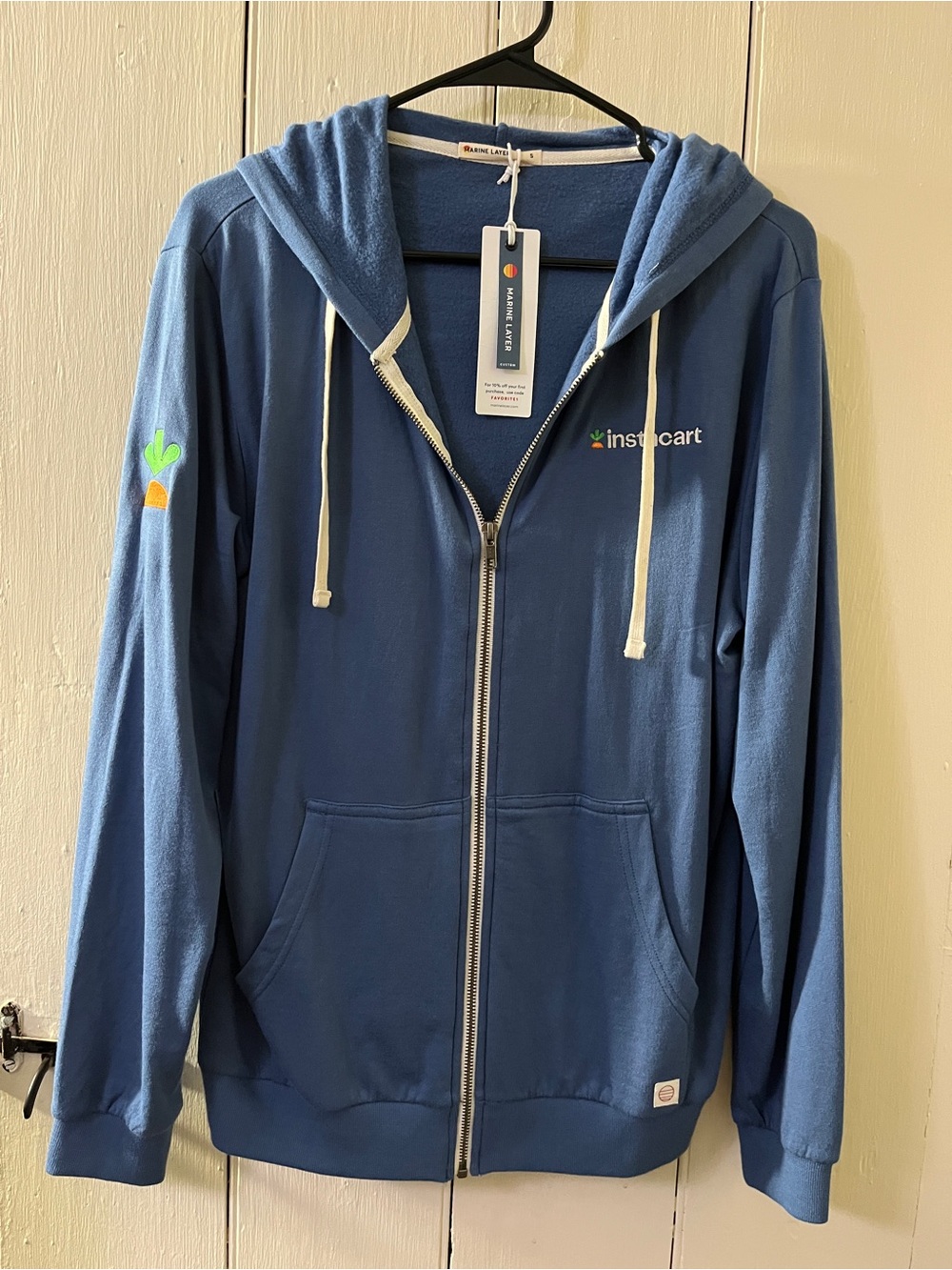 Marine Layer Men’s Afternoon Full Zip Hoodie NWT Small S Instacart